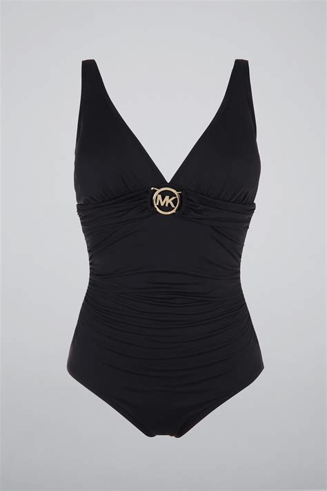 michael kors 65 nylon 15 spandex|Stretch Nylon Belted Swimsuit .